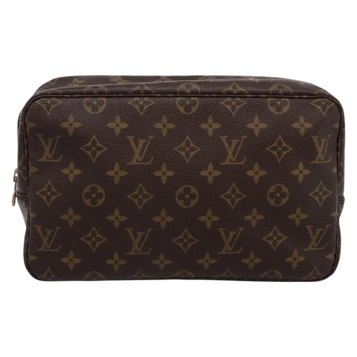 LOUIS VUITTON Monogram Trousse Toilette 28 Clutch Bag M47522 LV Auth kk704