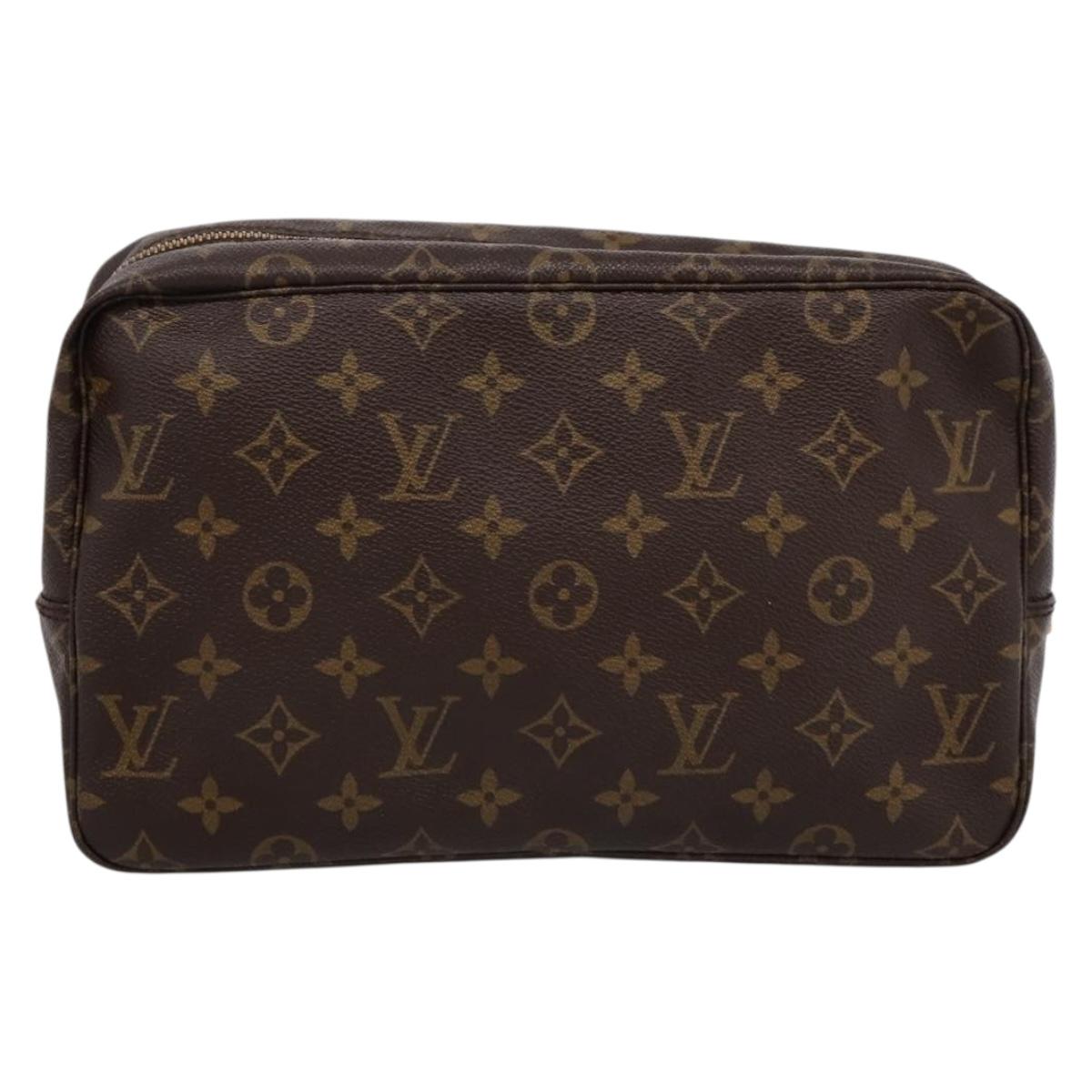 LOUIS VUITTON Monogram Trousse Toilette 28 Clutch Bag M47522 LV Auth kk704