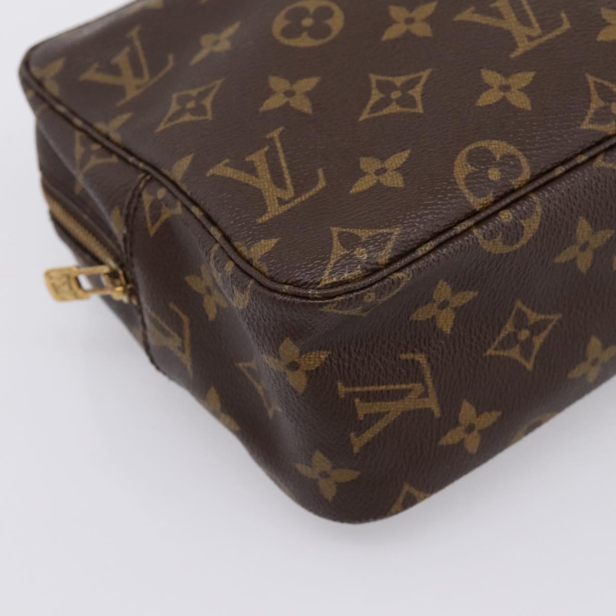LOUIS VUITTON Monogram Trousse Toilette 28 Clutch Bag M47522 LV Auth kk704