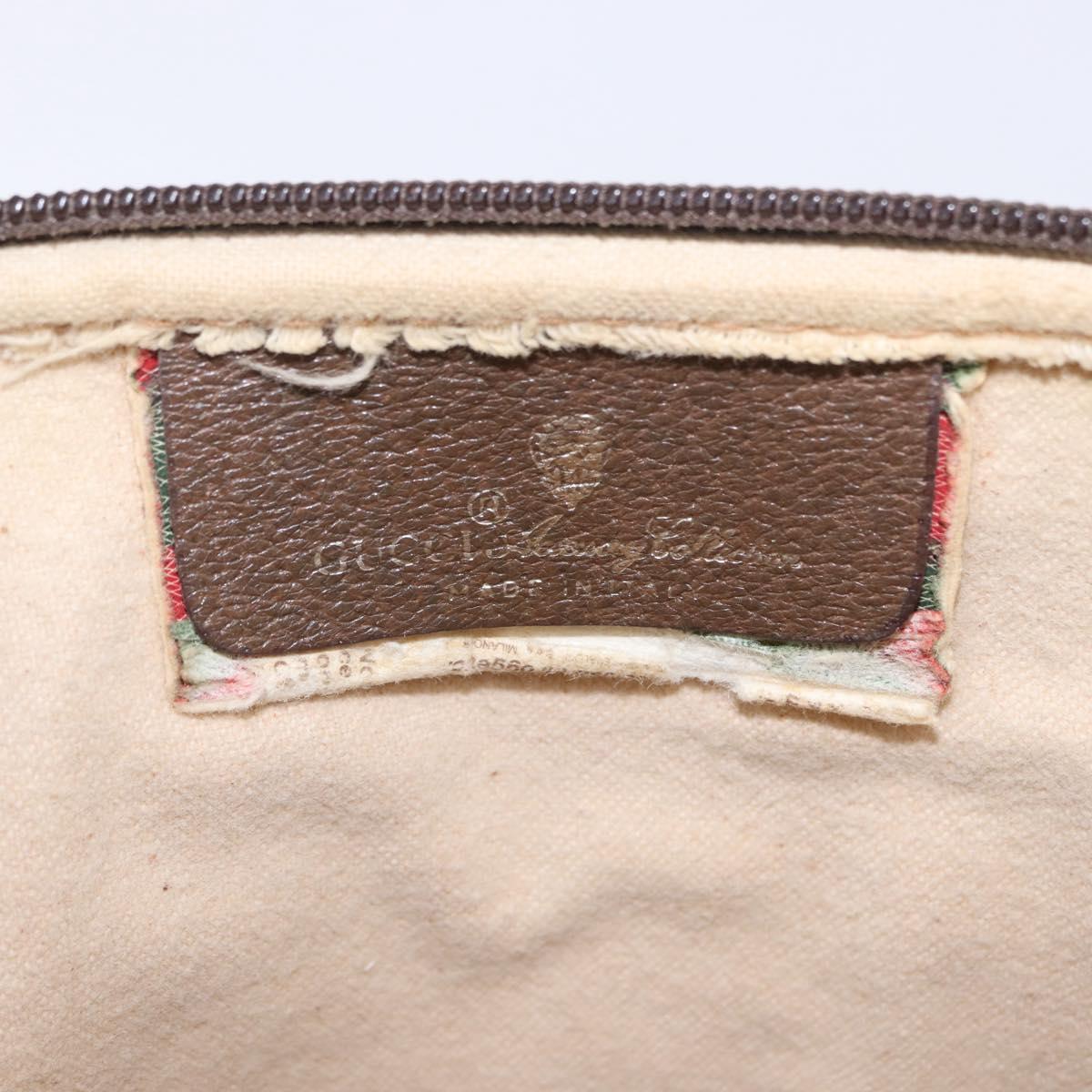 GUCCI GG Supreme Shoulder Bag PVC Beige Gold 56 02 068 Auth kk705
