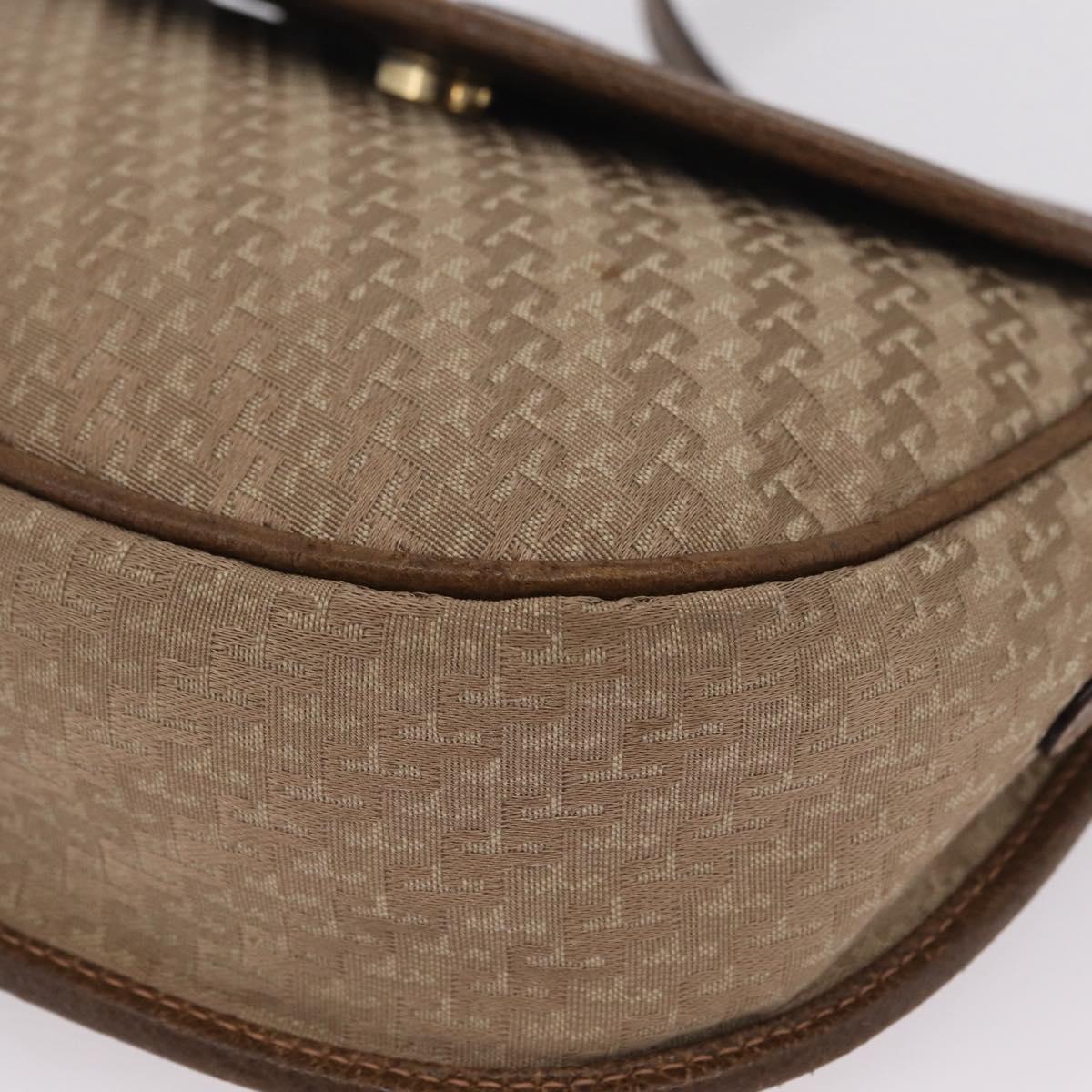 GUCCI Shoulder Bag Canvas Beige Gold Tone 007 115 0074 Auth kk711