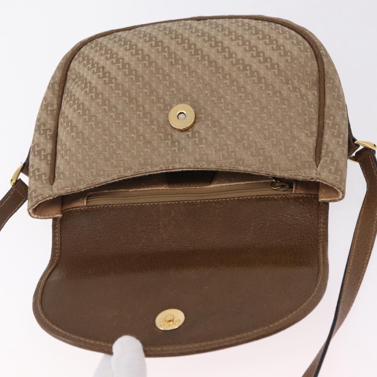 GUCCI Shoulder Bag Canvas Beige Gold Tone 007 115 0074 Auth kk711