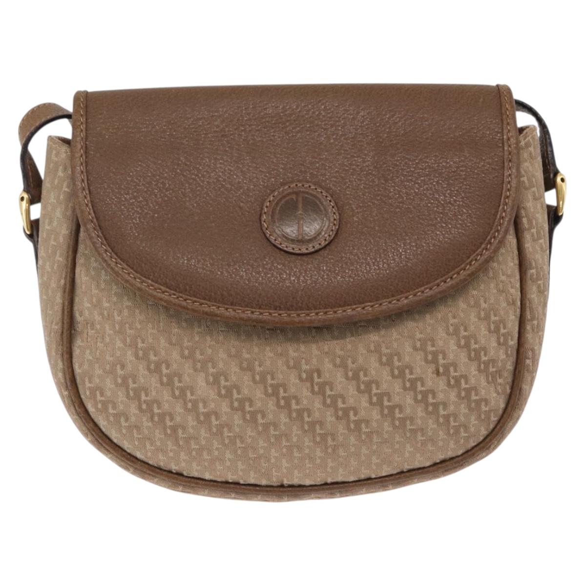 GUCCI Shoulder Bag Canvas Beige Gold Tone 007 115 0074 Auth kk711