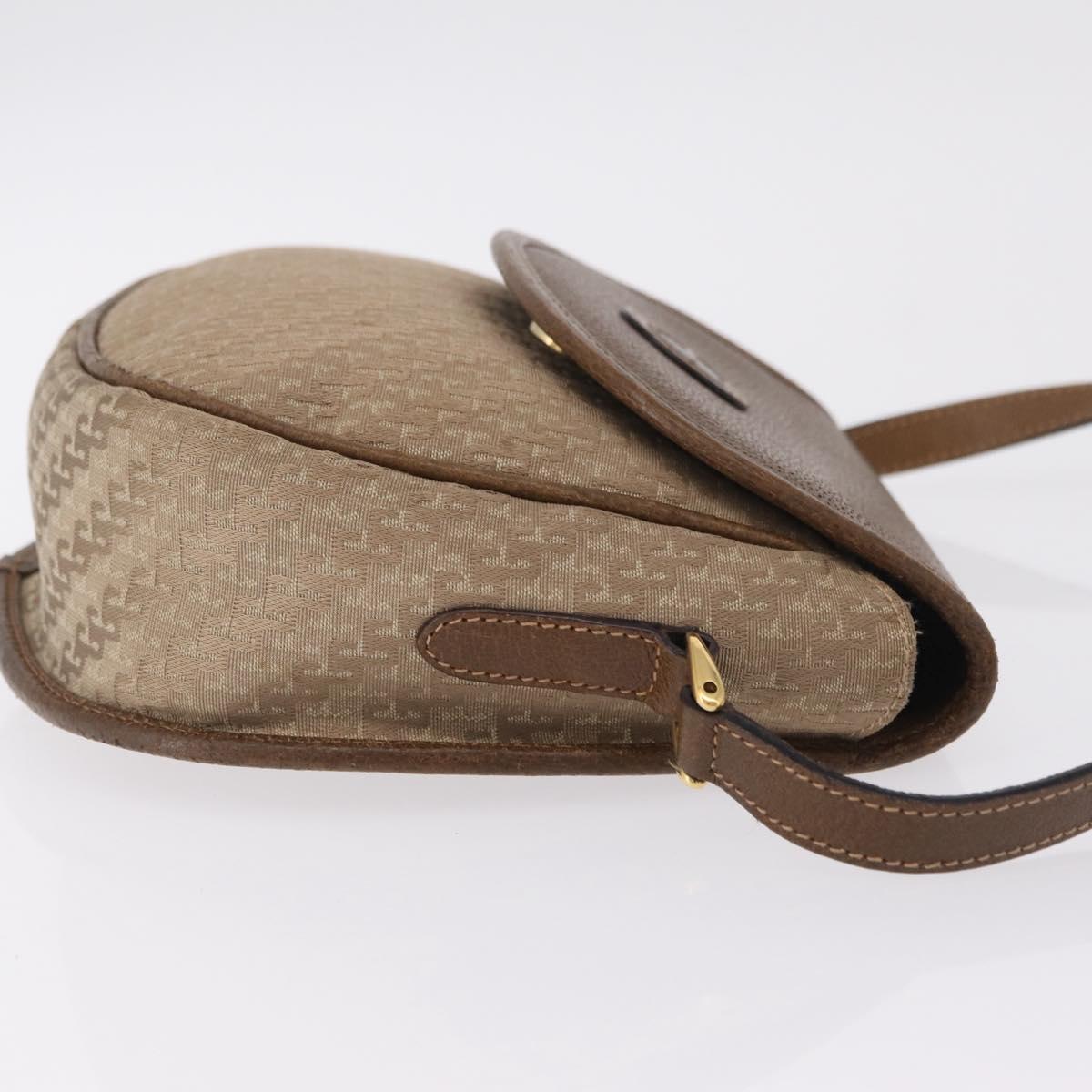 GUCCI Shoulder Bag Canvas Beige Gold Tone 007 115 0074 Auth kk711