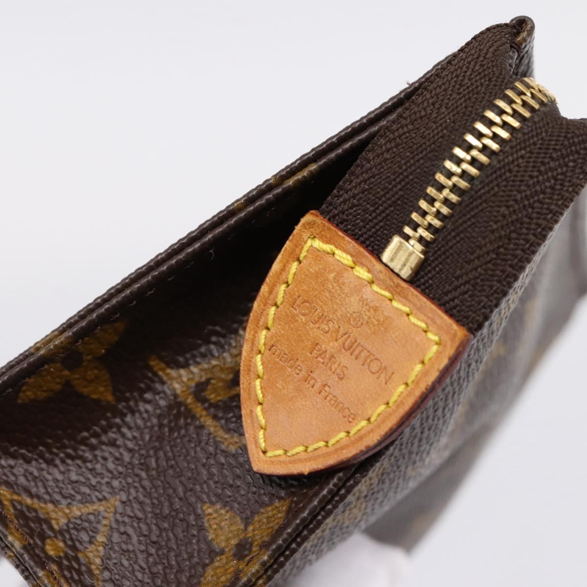 LOUIS VUITTON Monogram Poche Toilette 15 Pouch M47546 LV Auth kk721
