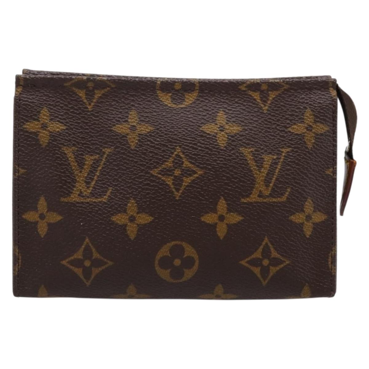 LOUIS VUITTON Monogram Poche Toilette 15 Pouch M47546 LV Auth kk721