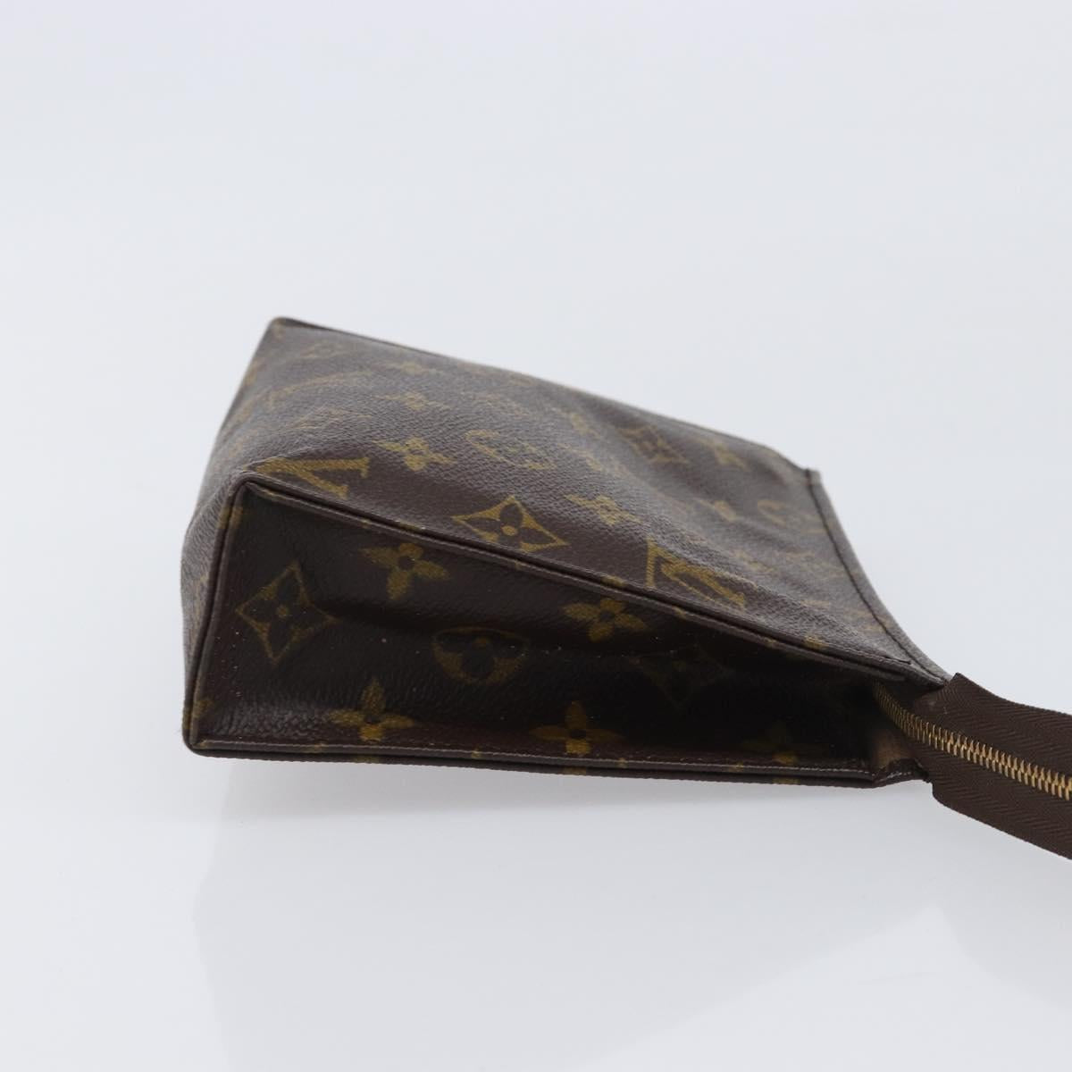 LOUIS VUITTON Monogram Poche Toilette 19 Pouch M47544 LV Auth kk722