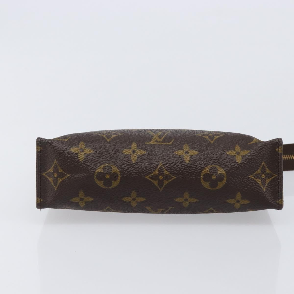 LOUIS VUITTON Monogram Poche Toilette 19 Pouch M47544 LV Auth kk722