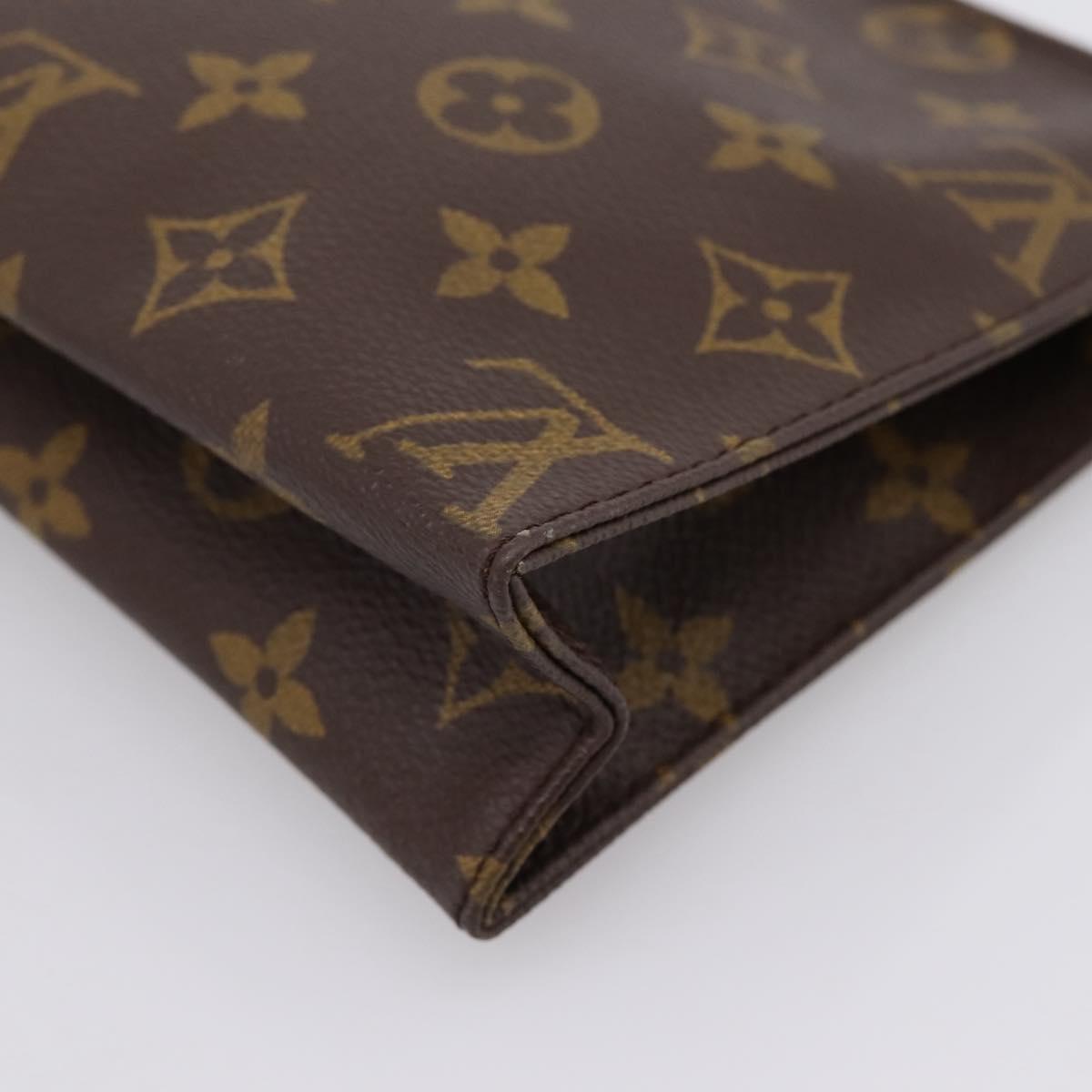 LOUIS VUITTON Monogram Poche Toilette 19 Pouch M47544 LV Auth kk723