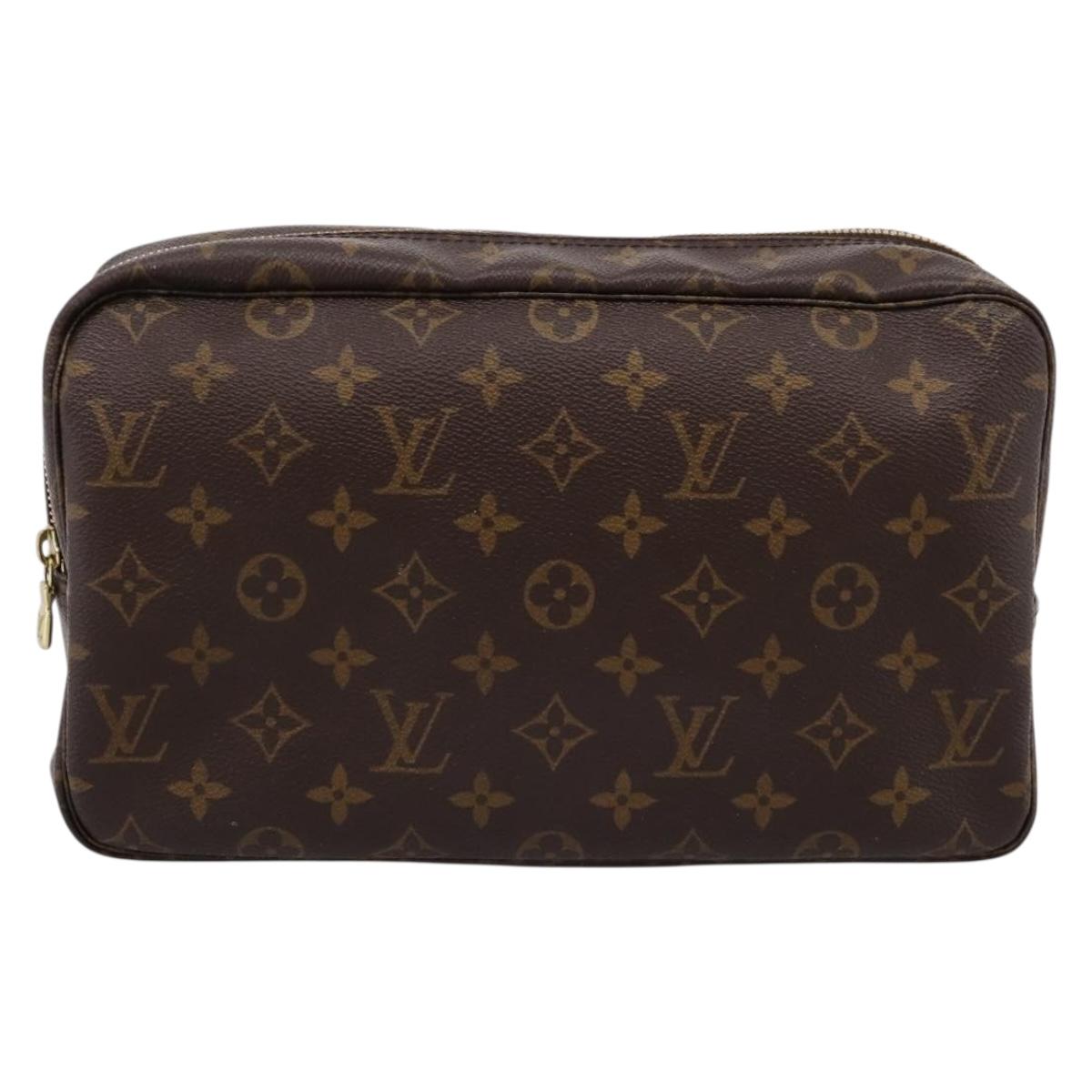 LOUIS VUITTON Monogram Trousse Toilette 28 Clutch Bag M47522 LV Auth kk724