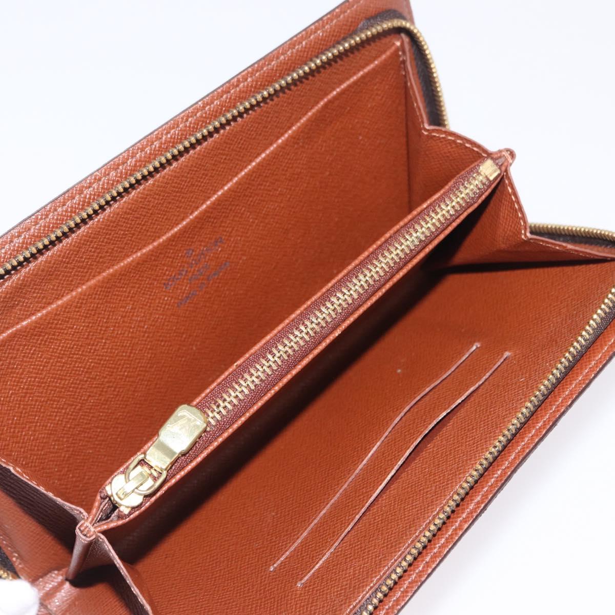 LOUIS VUITTON Monogram Porte Monnaie Zip Long Wallet M61727 LV Auth kk733