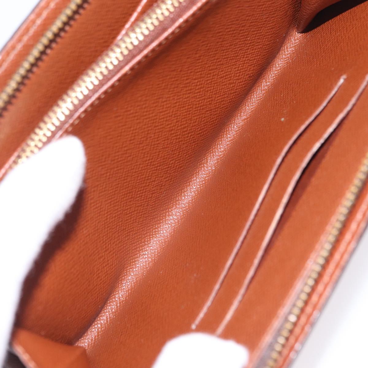 LOUIS VUITTON Monogram Porte Monnaie Zip Long Wallet M61727 LV Auth kk733