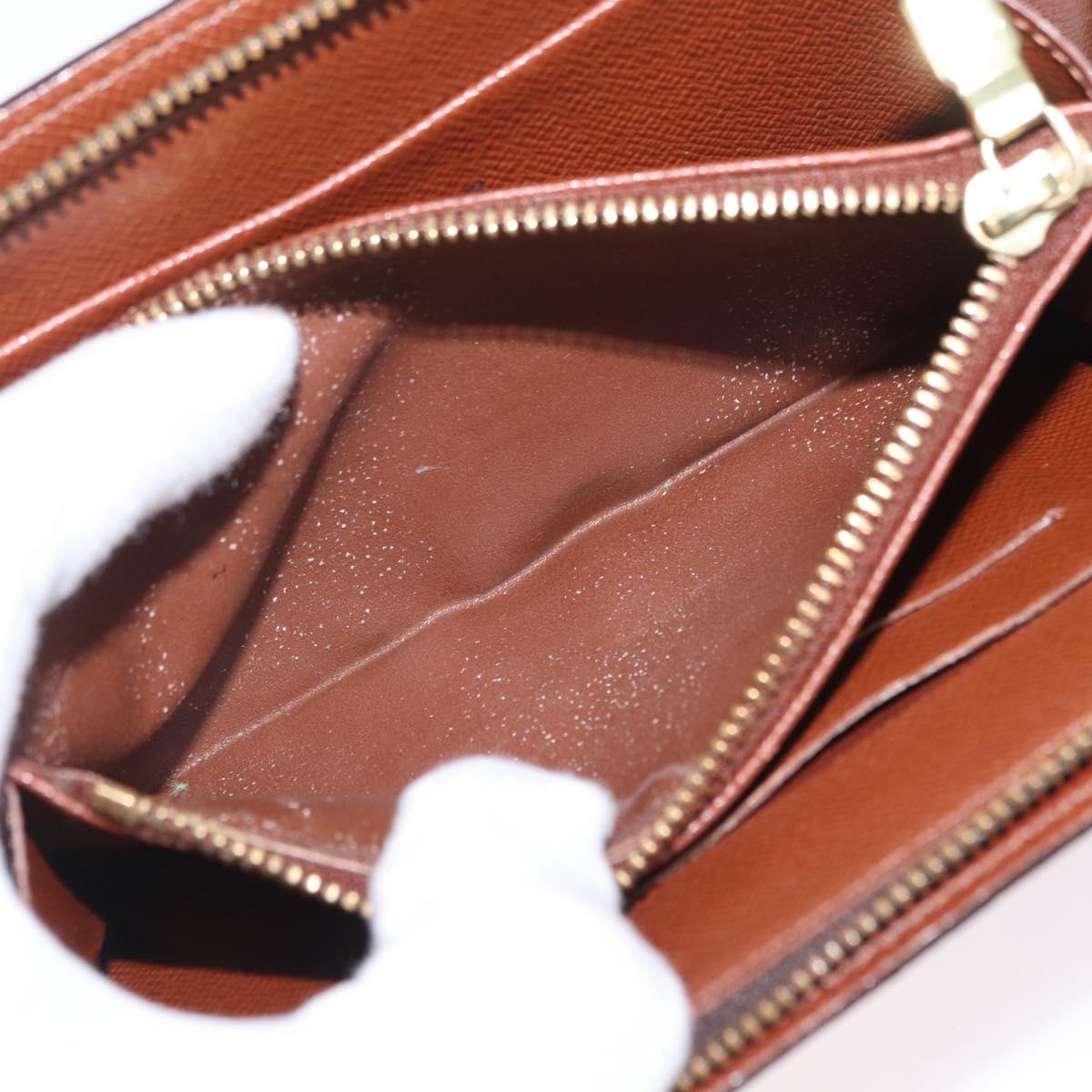 LOUIS VUITTON Monogram Porte Monnaie Zip Long Wallet M61727 LV Auth kk733