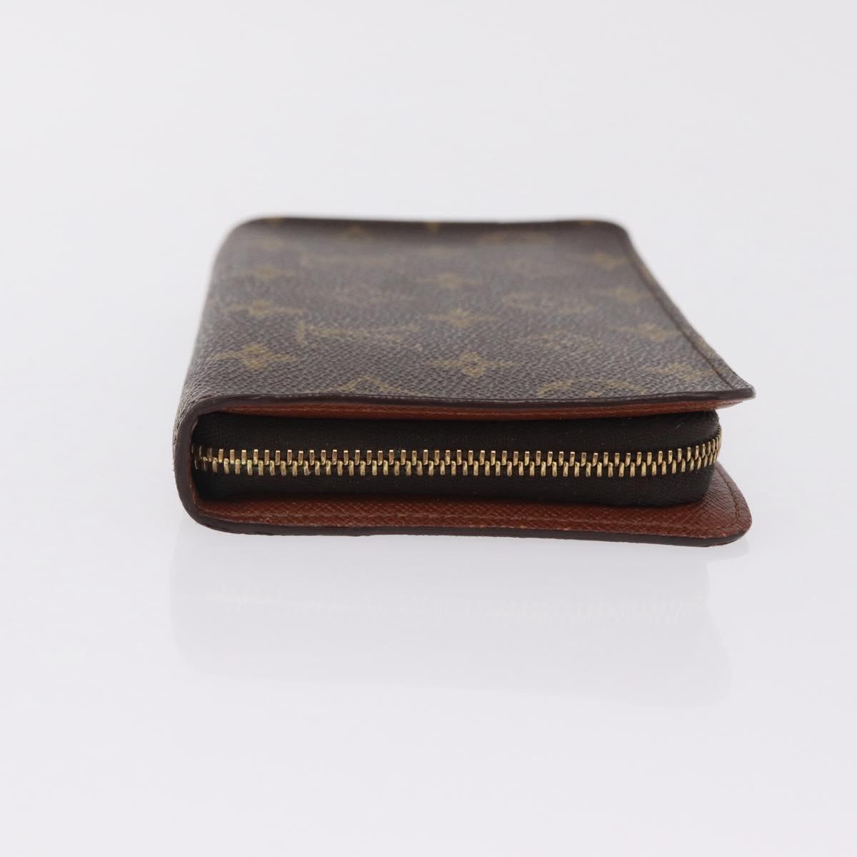 LOUIS VUITTON Monogram Porte Monnaie Zip Long Wallet M61727 LV Auth kk733
