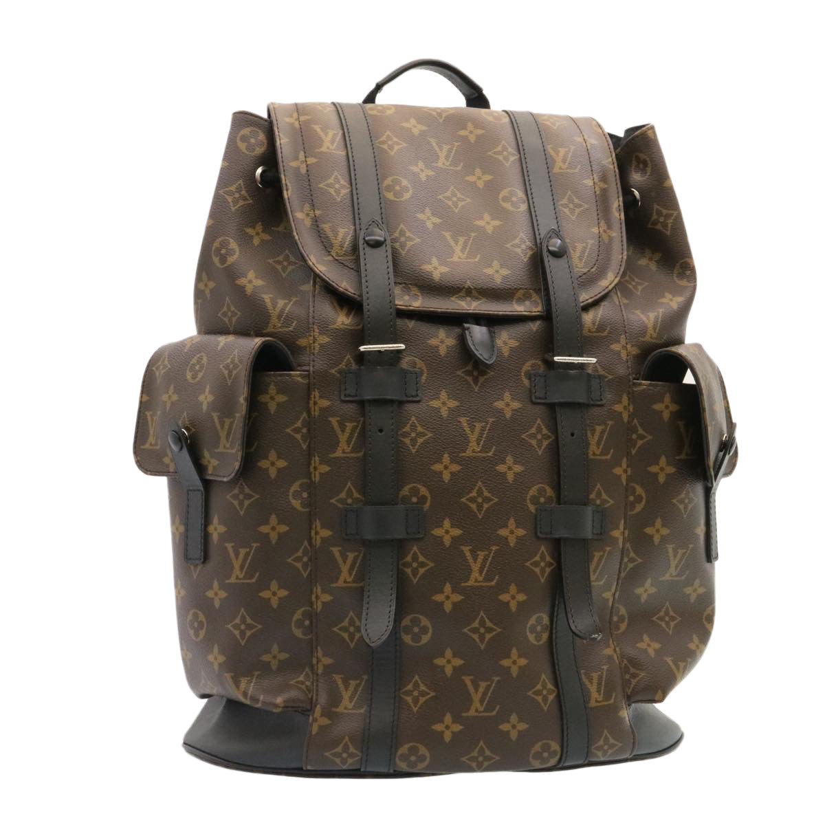 LOUIS VUITTON Monogram Macassar Christopher PM Backpack M43735 LV Auth knn004