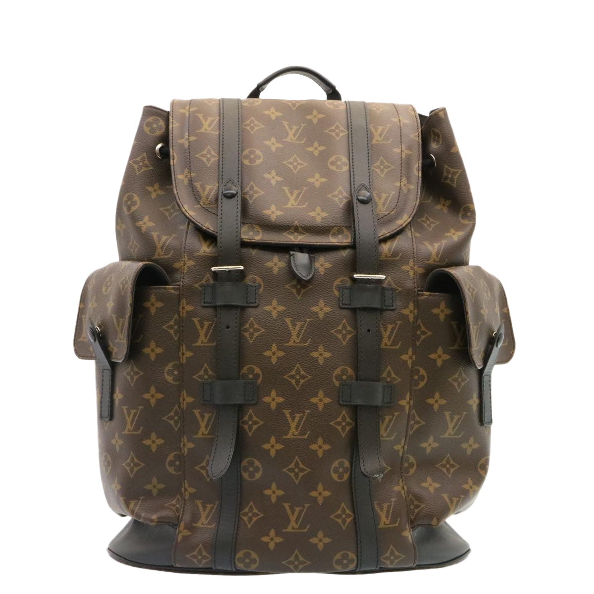 LOUIS VUITTON Monogram Macassar Christopher PM Backpack M43735 LV Auth knn004