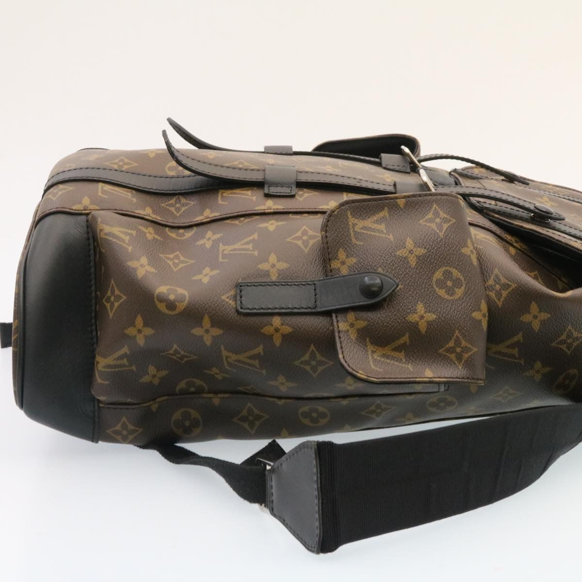 LOUIS VUITTON Monogram Macassar Christopher PM Backpack M43735 LV Auth knn004