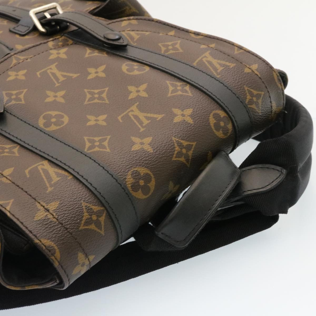 LOUIS VUITTON Monogram Macassar Christopher PM Backpack M43735 LV Auth knn004