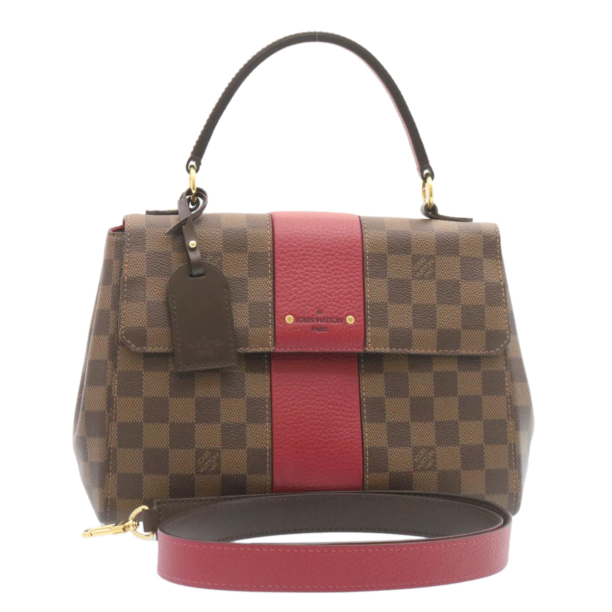 LOUIS VUITTON Damier Ebene Bond Street 2Way Shoulder Hand Bag N64416 Auth knn031