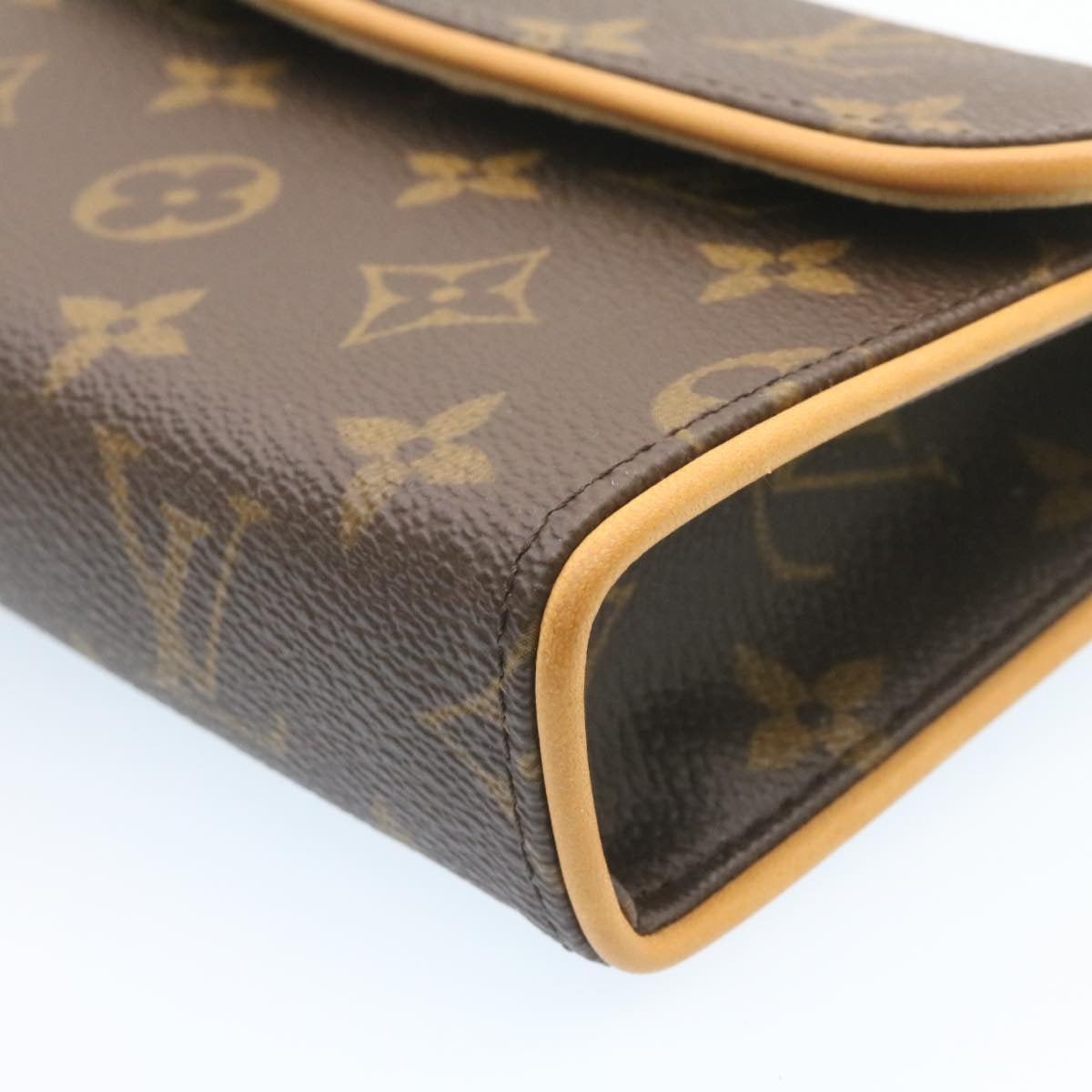 LOUIS VUITTON Monogram Pochette Florentine Waist Pouch M51855 LV Auth knn038