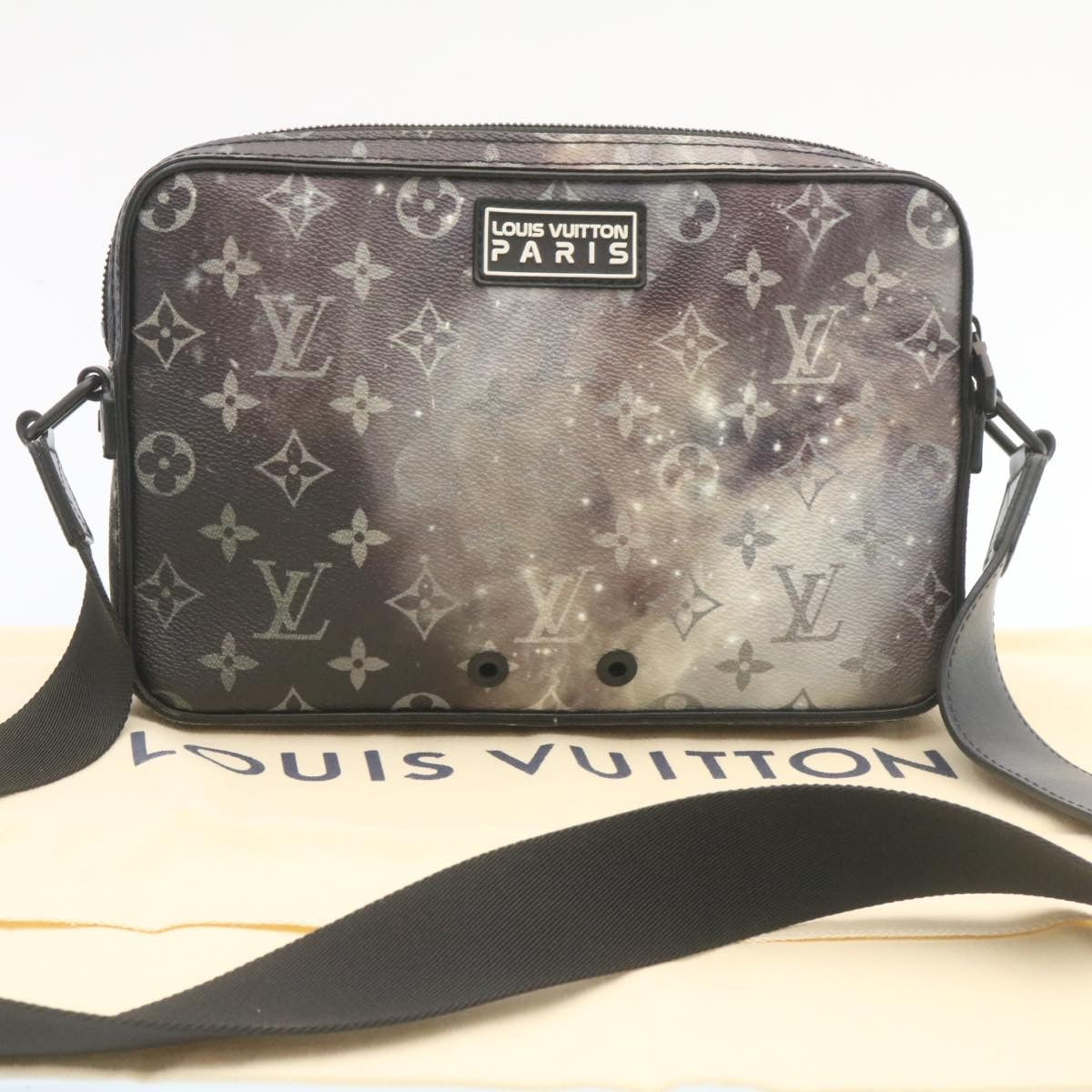 LOUIS VUITTON Monogram Galaxy Alpha Messenger Shoulder Bag M44165 LV Auth knn044