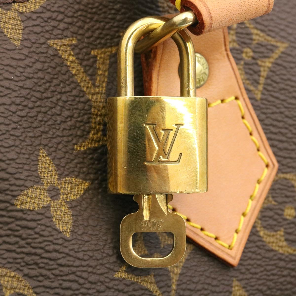 LOUIS VUITTON Monogram Speedy 40 Hand Bag M41522 LV Auth knn054