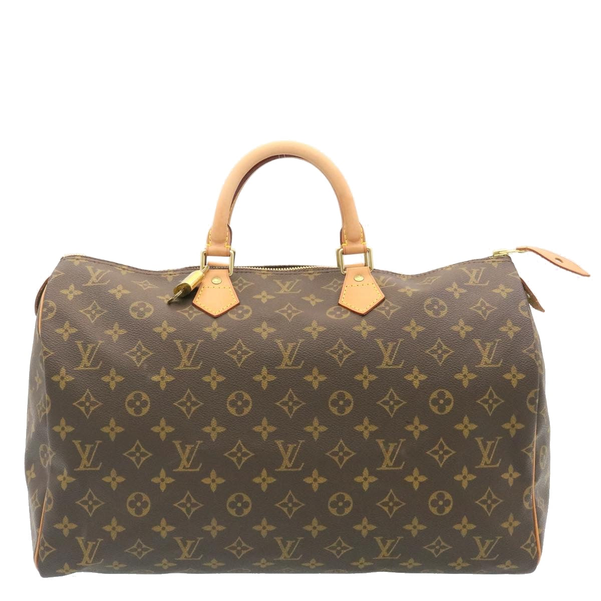 LOUIS VUITTON Monogram Speedy 40 Hand Bag M41522 LV Auth knn054