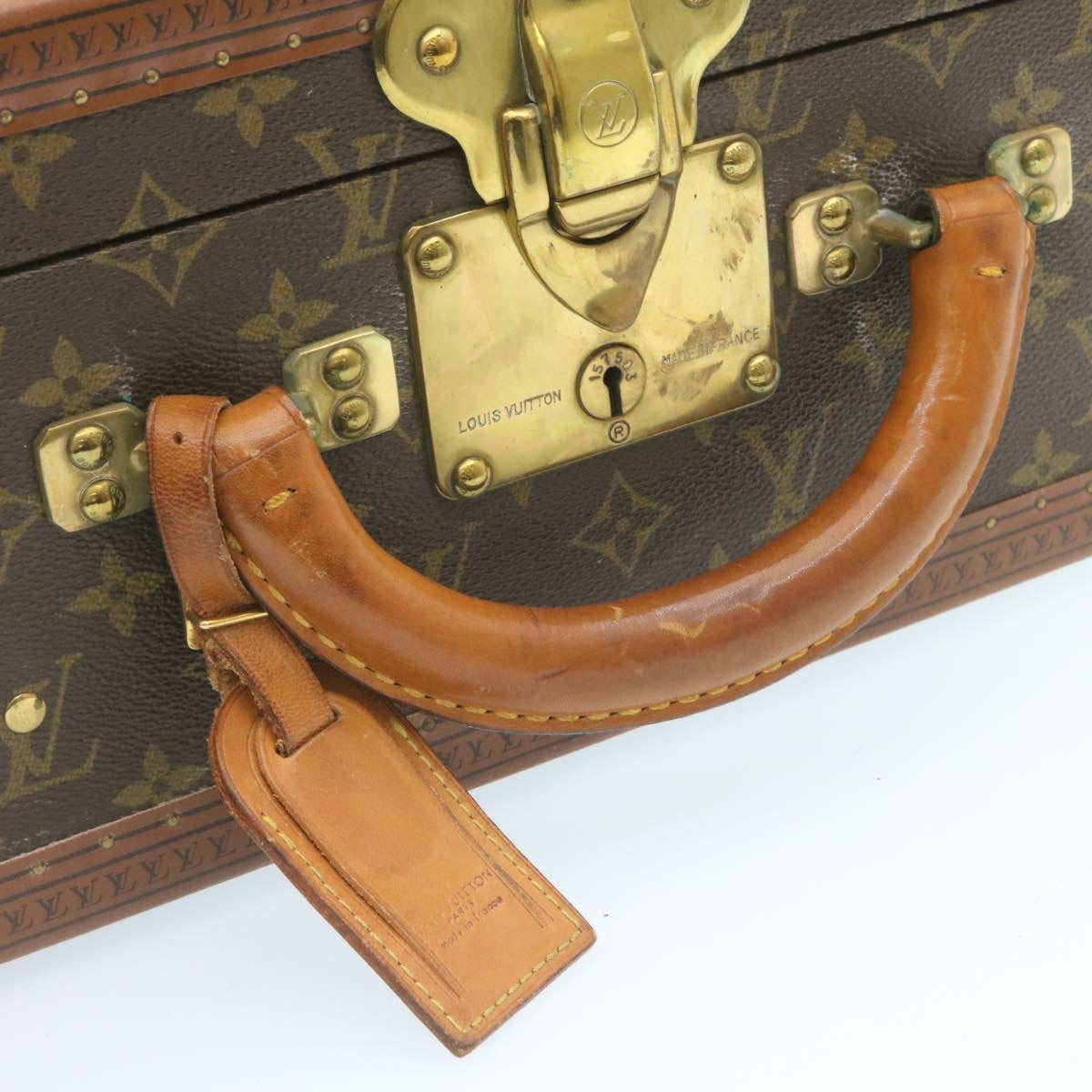 LOUIS VUITTON Monogram Cotteville 50 Trunk Vintage M21422 LV Auth knn056