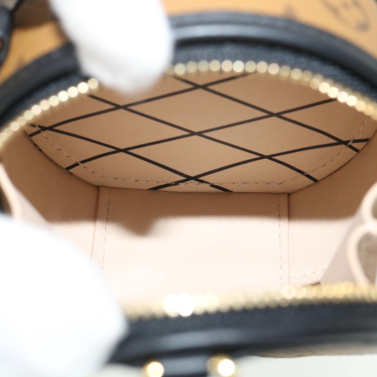 LOUIS VUITTON Monogram Reverse Boite Chapeau Shoulder Bag Brown M68577 LV knn091