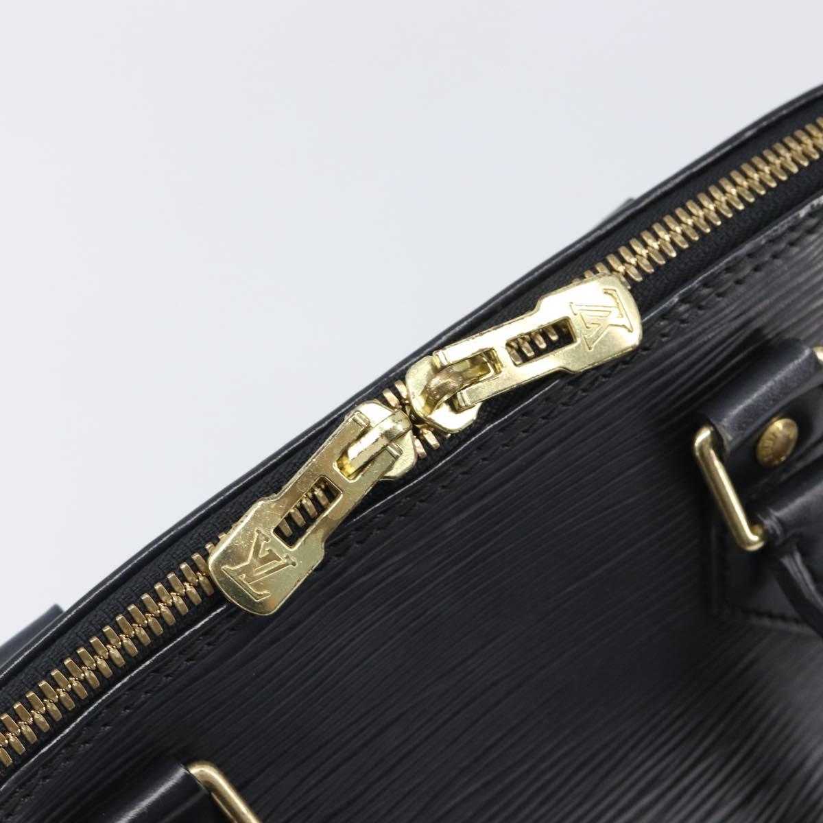 LOUIS VUITTON Epi Alma Hand Bag Noir black M52142 LV Auth LN004A