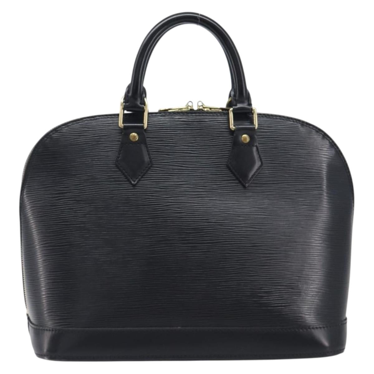 LOUIS VUITTON Epi Alma Hand Bag Noir black M52142 LV Auth LN004A