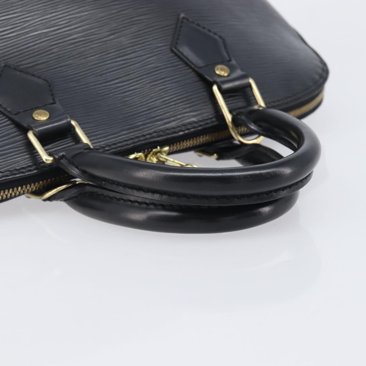 LOUIS VUITTON Epi Alma Hand Bag Noir black M52142 LV Auth LN004A