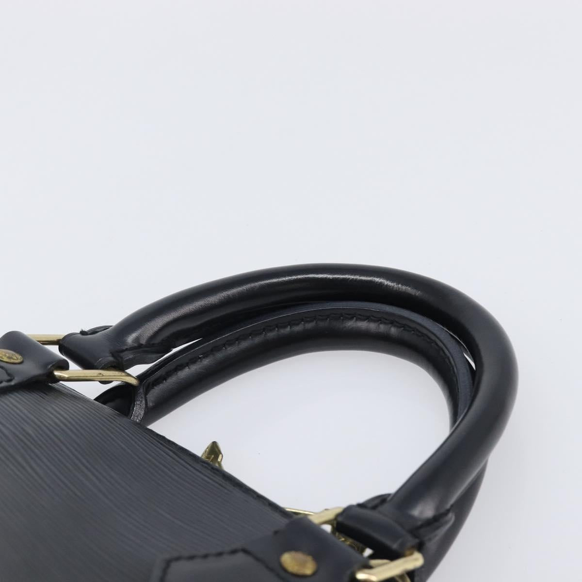 LOUIS VUITTON Epi Alma Hand Bag Noir black M52142 LV Auth LN004A