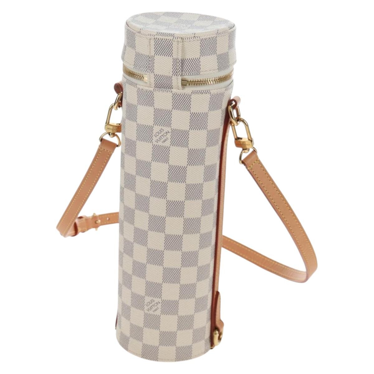 LOUIS VUITTON Damier Azur Bottle Holder Porte Boutille GI0373 LV Auth LN005V
