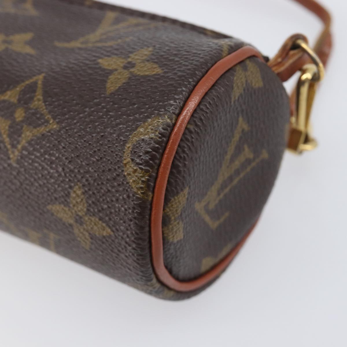 LOUIS VUITTON Monogram Papillon Pouch LV Auth LN007