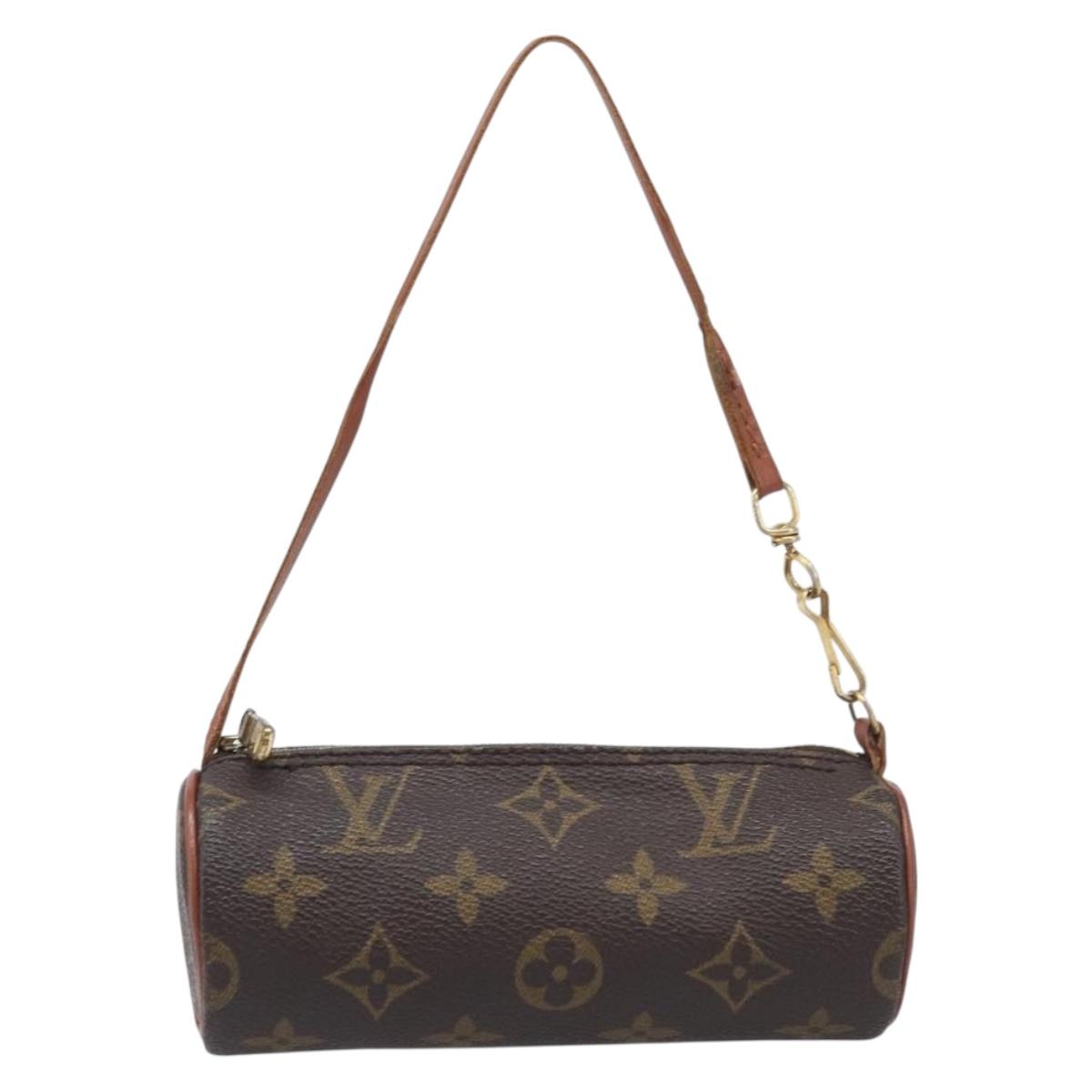 LOUIS VUITTON Monogram Papillon Pouch LV Auth LN007