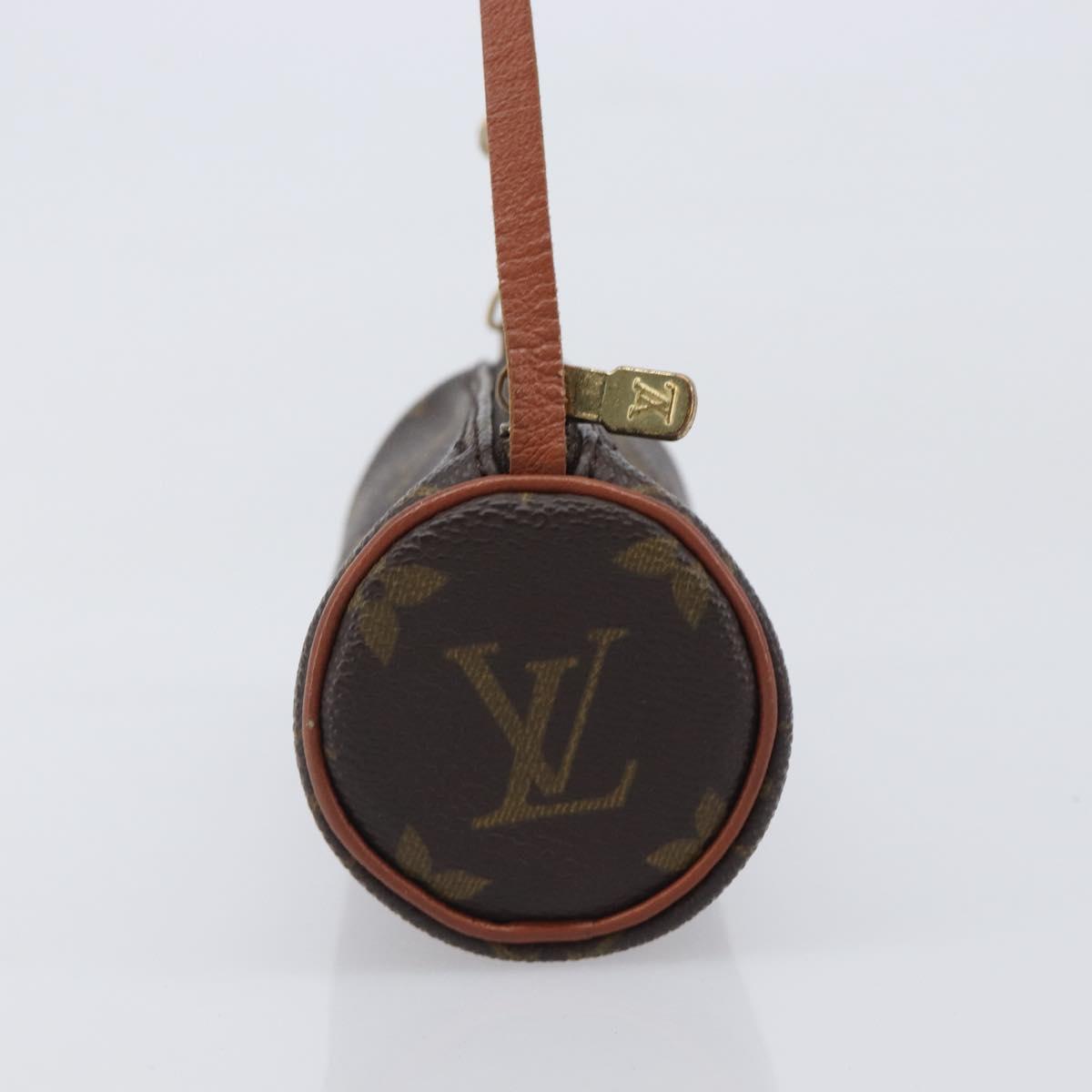 LOUIS VUITTON Monogram Papillon Pouch LV Auth LN007