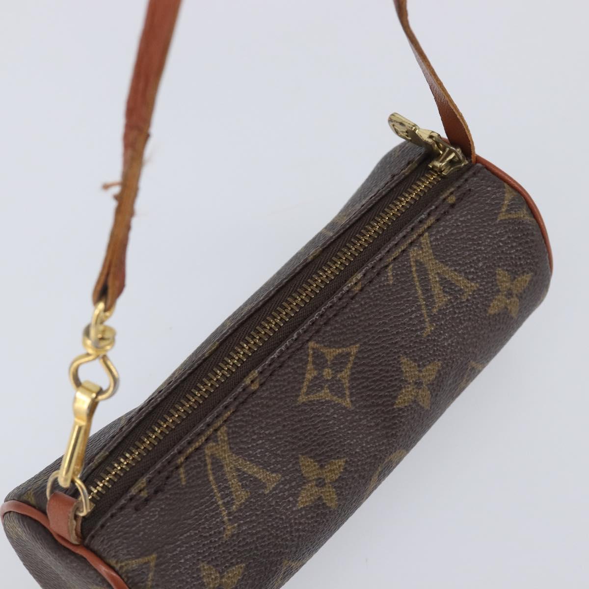 LOUIS VUITTON Monogram Papillon Pouch LV Auth LN007