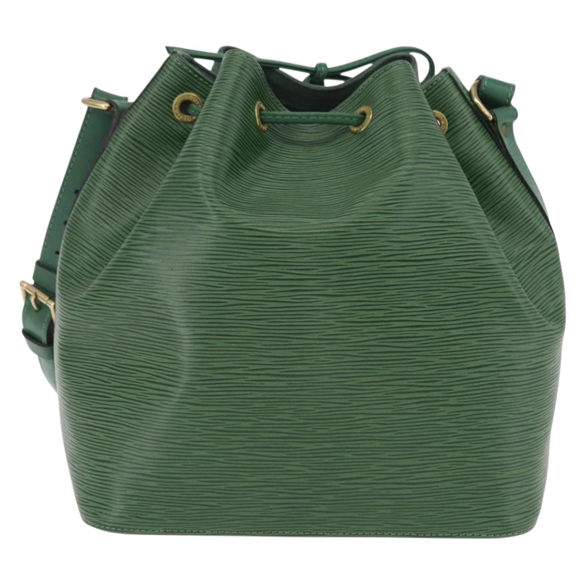 LOUIS VUITTON Epi Petit Noe Shoulder Bag Green M44104 LV Auth LN011V