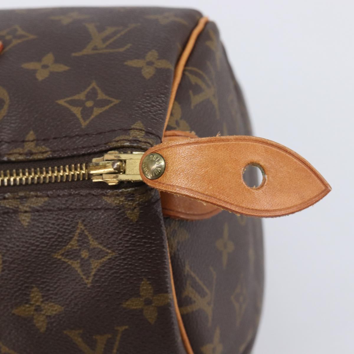 LOUIS VUITTON Monogram Speedy 30 Hand Bag M41526 LV Auth LN012V