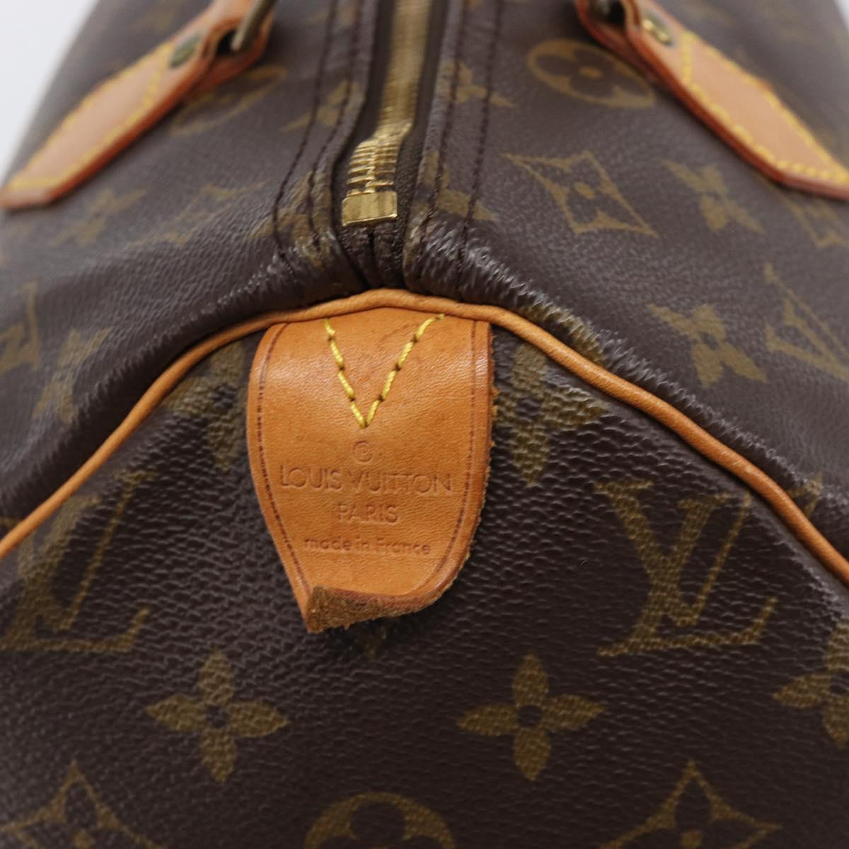 LOUIS VUITTON Monogram Speedy 30 Hand Bag M41526 LV Auth LN012V