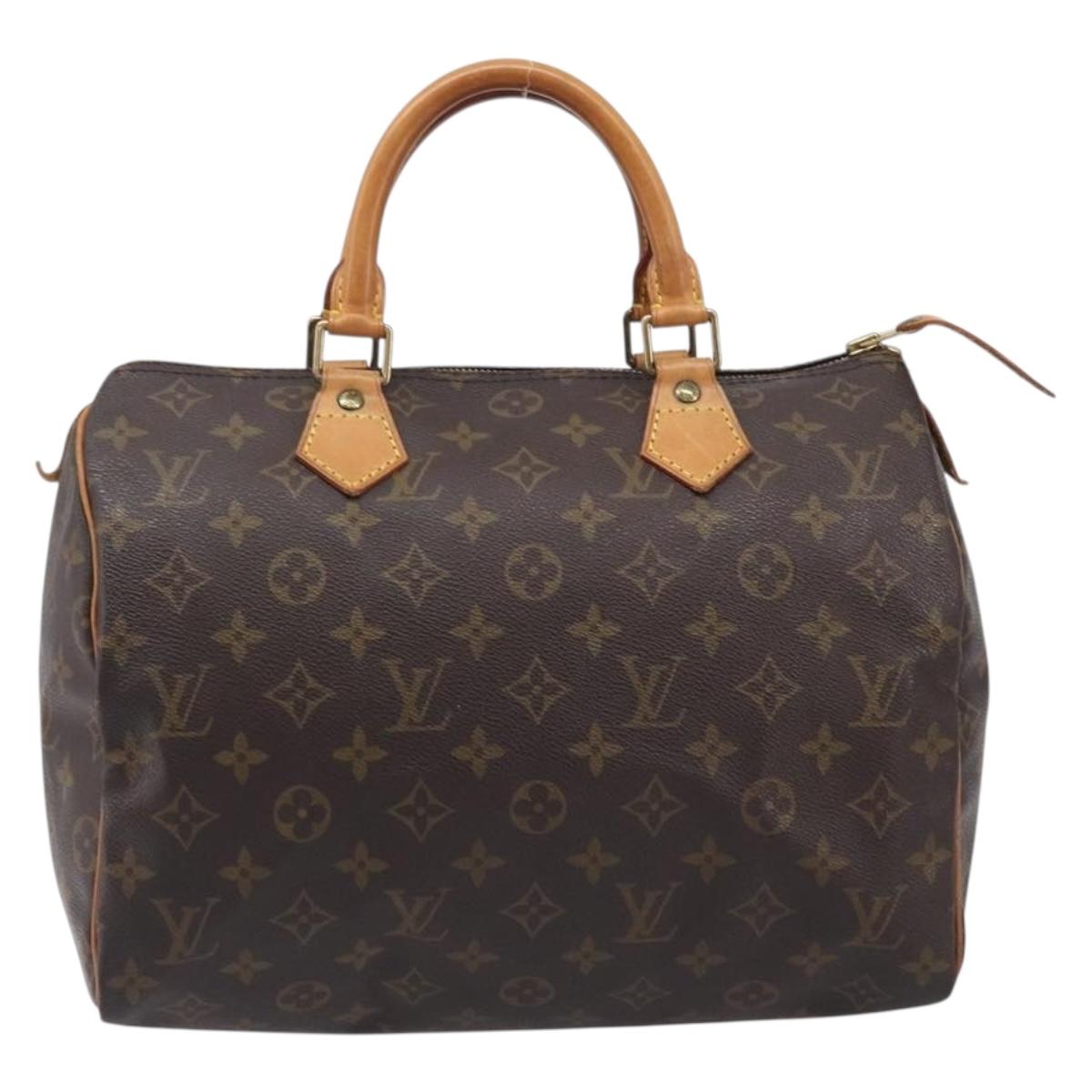 LOUIS VUITTON Monogram Speedy 30 Hand Bag M41526 LV Auth LN012V