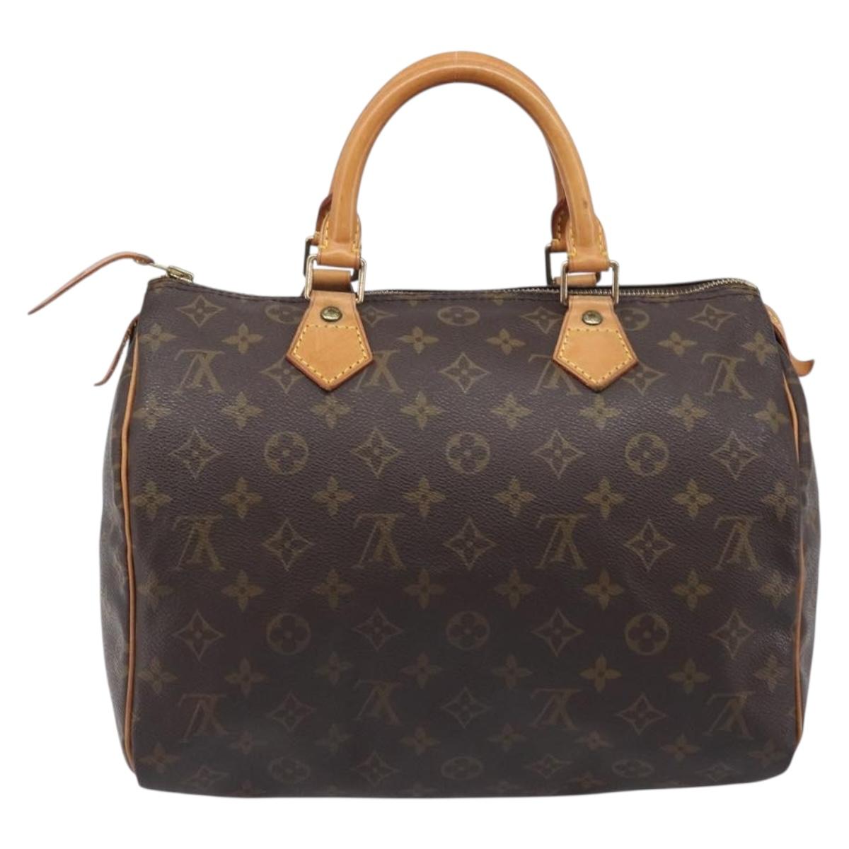 LOUIS VUITTON Monogram Speedy 30 Hand Bag M41526 LV Auth LN012V