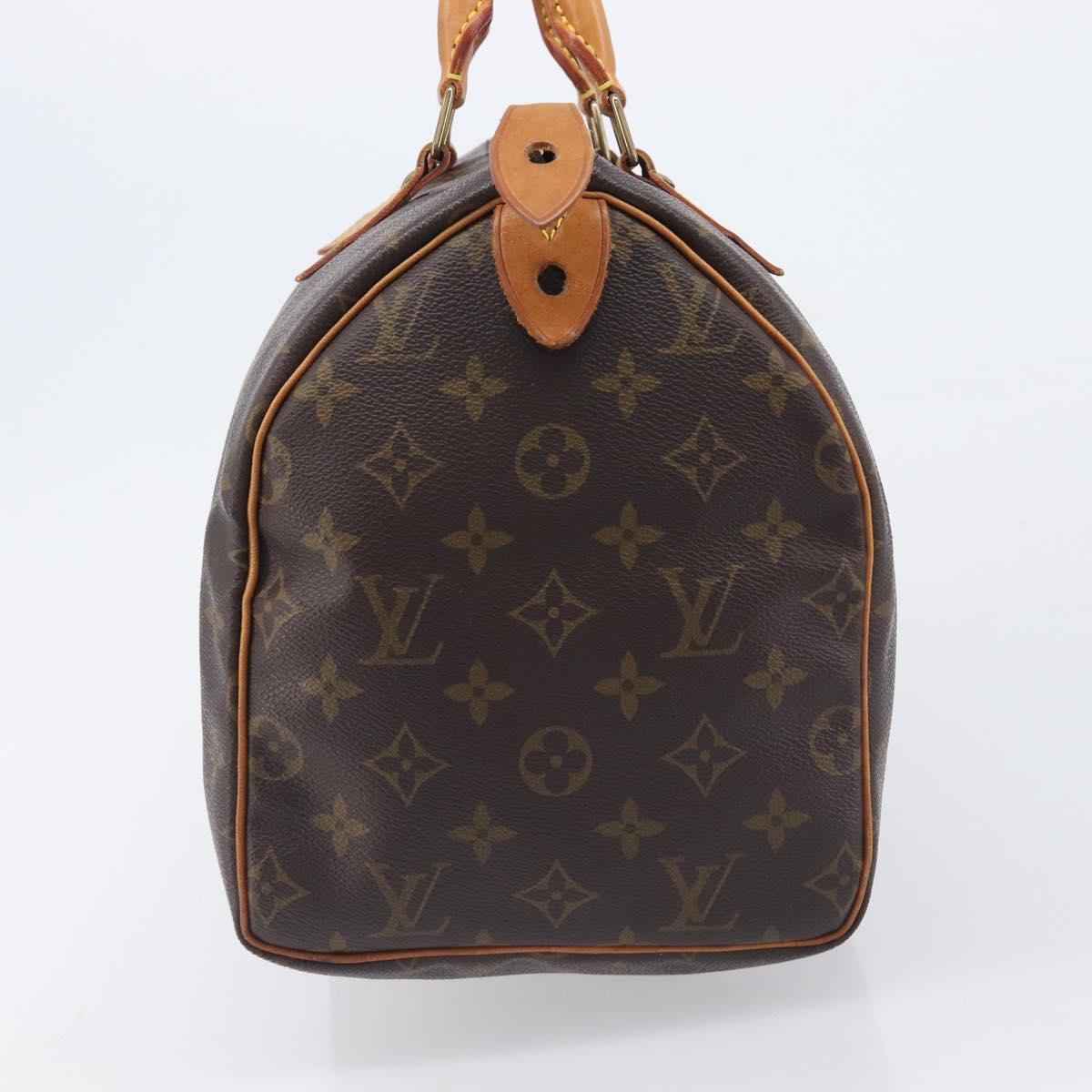 LOUIS VUITTON Monogram Speedy 30 Hand Bag M41526 LV Auth LN012V