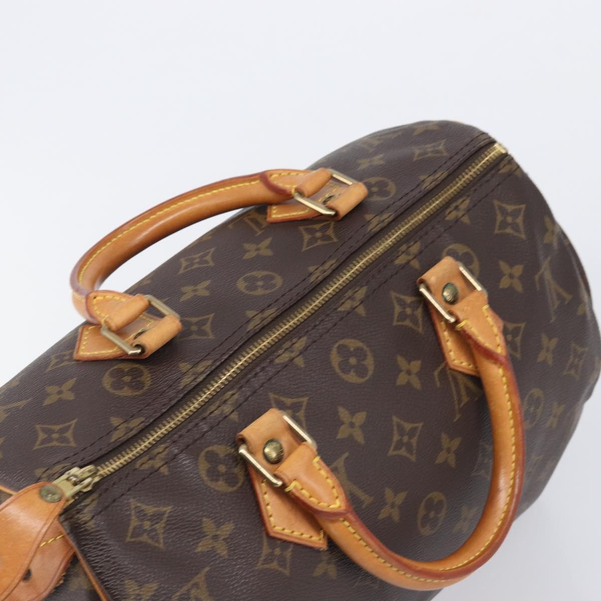 LOUIS VUITTON Monogram Speedy 30 Hand Bag M41526 LV Auth LN012V