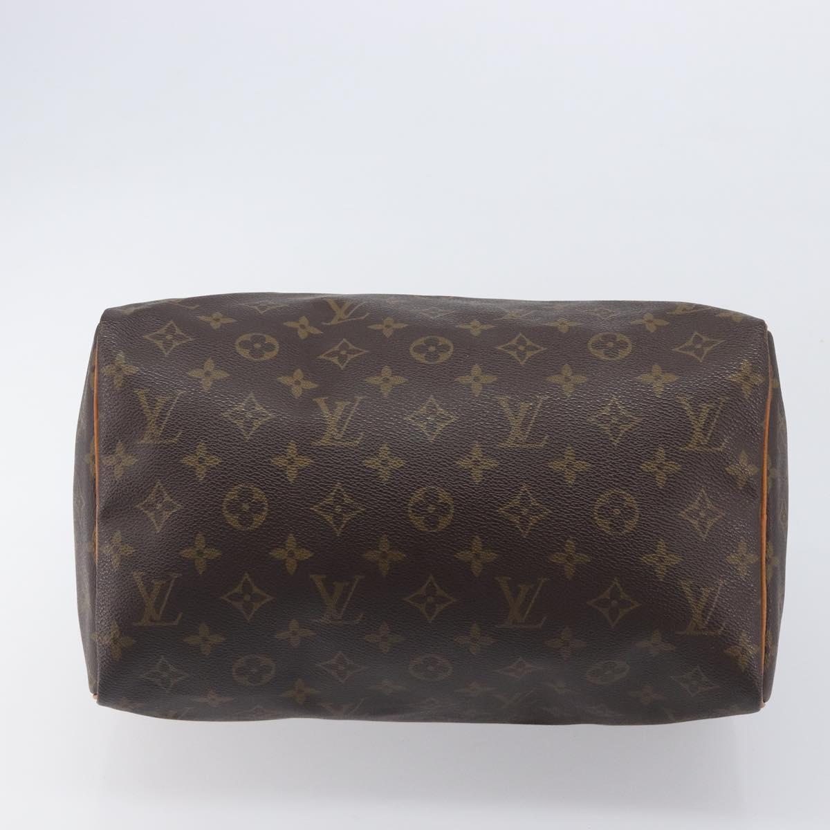 LOUIS VUITTON Monogram Speedy 30 Hand Bag M41526 LV Auth LN012V