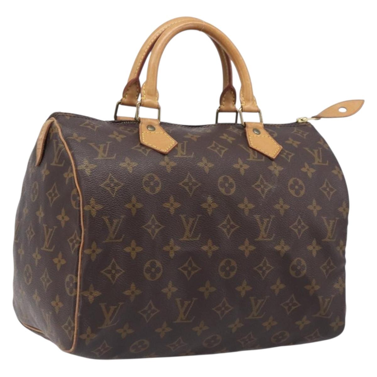 LOUIS VUITTON Monogram Speedy 30 Hand Bag M41526 LV Auth LN013V