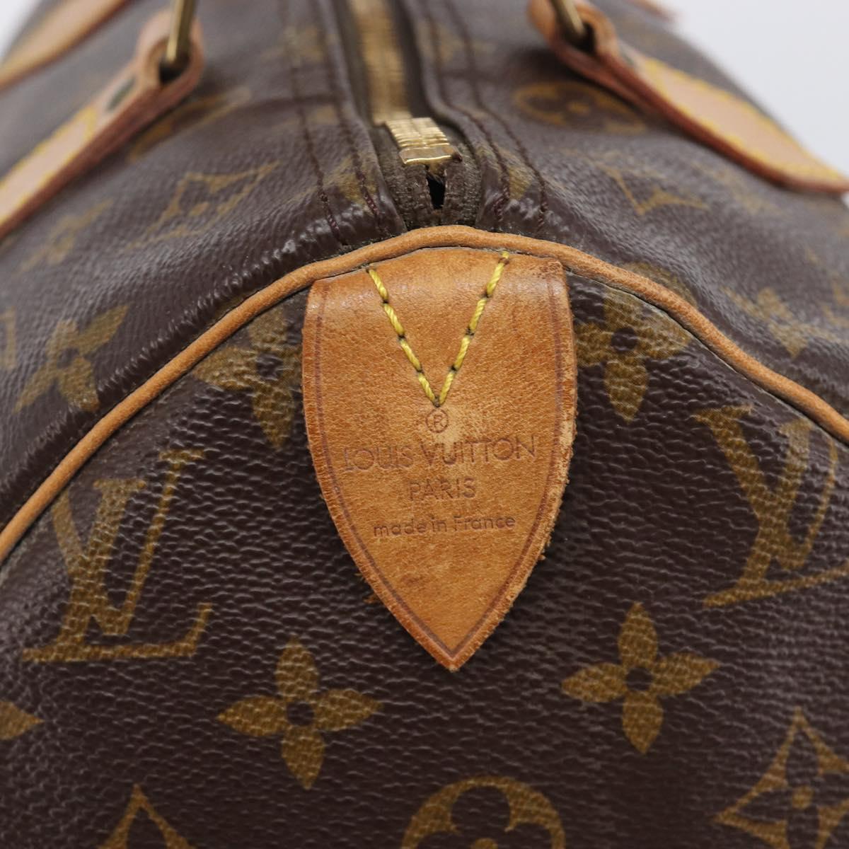 LOUIS VUITTON Monogram Speedy 30 Hand Bag M41526 LV Auth LN013V