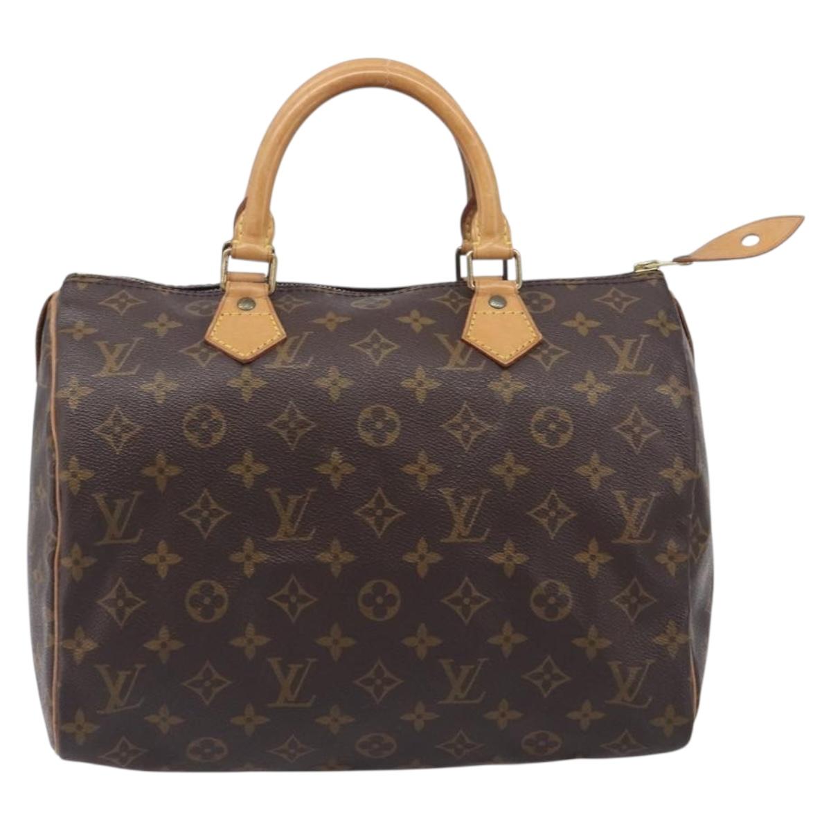 LOUIS VUITTON Monogram Speedy 30 Hand Bag M41526 LV Auth LN013V