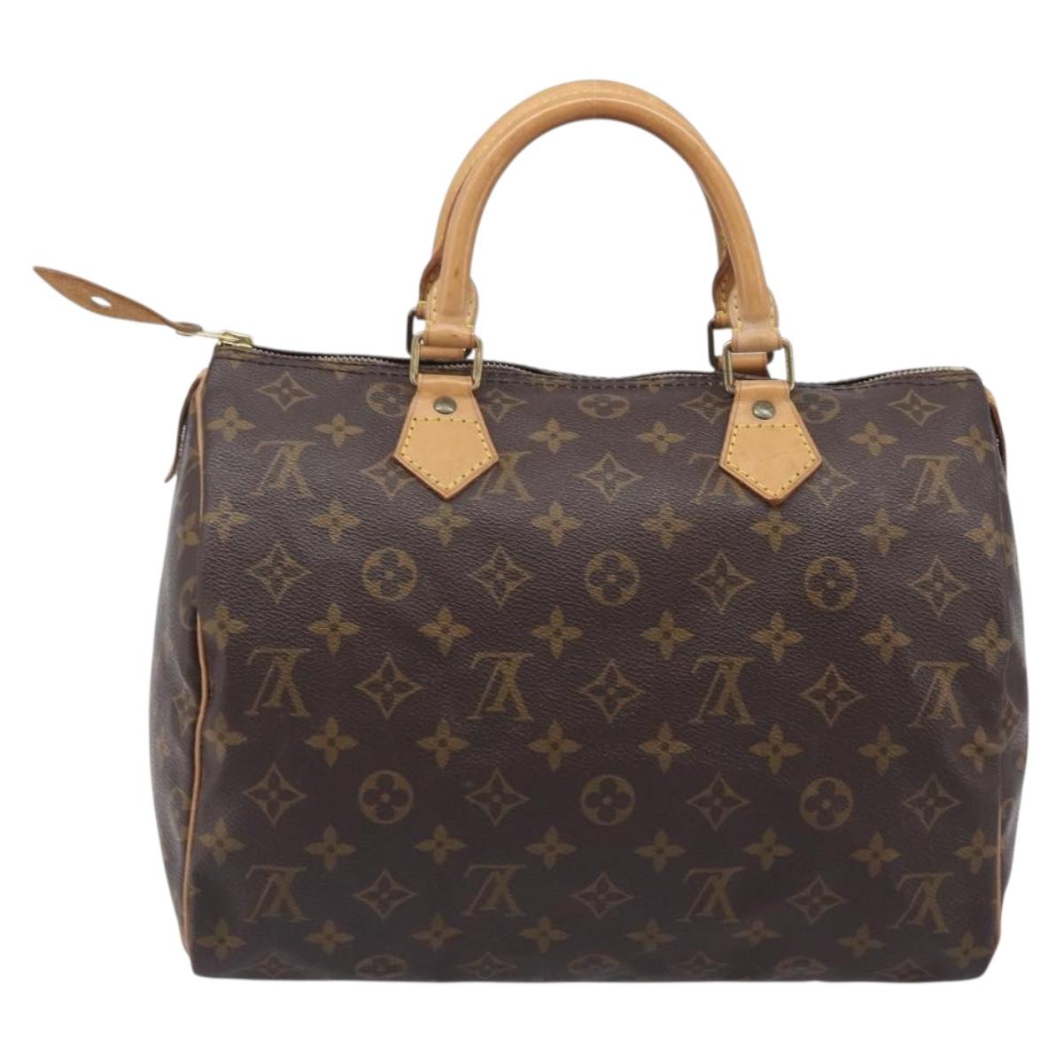 LOUIS VUITTON Monogram Speedy 30 Hand Bag M41526 LV Auth LN013V